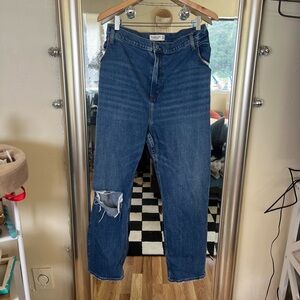 The ankle straight ultra high rise jeans